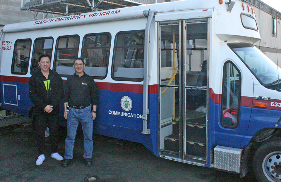 Saanich Emergency Program volunteers Larry and Martin.